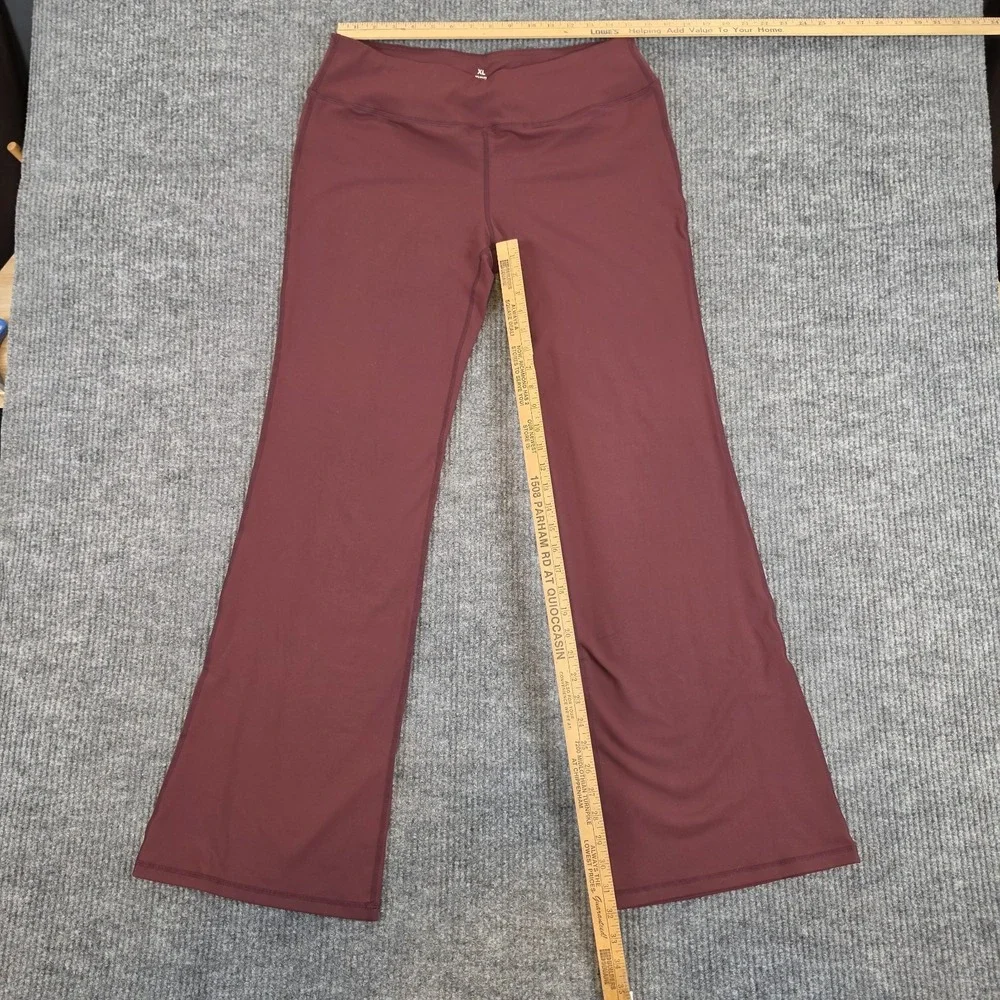 Lululemon Groove Pant Flare Super High-Rise *Nulu - Maroon / Deep Red Size XL